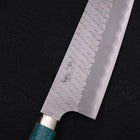Kiritsuke Nakiri SG-2 Tsuchime Turquoise Green Handle 170mm-[Musashi]-[Japanese-Kitchen-Knives]