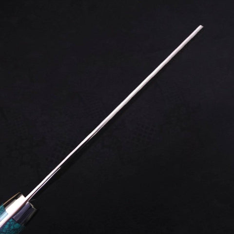 Kiritsuke Nakiri SG-2 Tsuchime Turquoise Green Handle 170mm-[Musashi]-[Japanese-Kitchen-Knives]