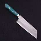 Kiritsuke Nakiri SG-2 Tsuchime Turquoise Green Handle 170mm-[Musashi]-[Japanese-Kitchen-Knives]
