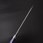 Kiritsuke Petty AUS-10 Stainless Tsuchime Western-Blue Handle 145mm-[Musashi]-[Japanese-Kitchen-Knives]