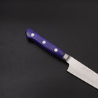 Kiritsuke Petty AUS-10 Stainless Tsuchime Western-Blue Handle 145mm-[Musashi]-[Japanese-Kitchen-Knives]