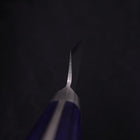 Kiritsuke Petty Blue Steel #2 Nashiji Stainless Clad Western Handle 140mm-[Musashi]-[Japanese-Kitchen-Knives]