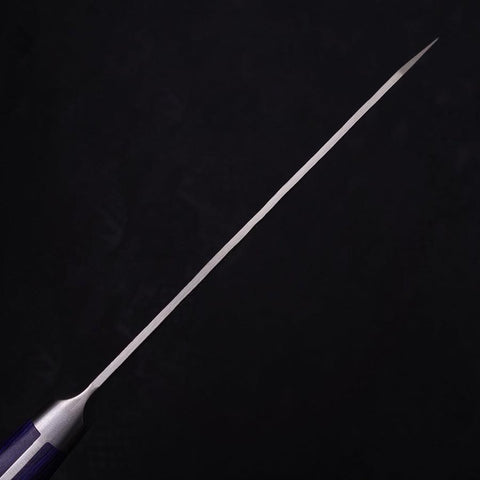 Kiritsuke Petty Blue Steel #2 Nashiji Stainless Clad Western Handle 140mm-[Musashi]-[Japanese-Kitchen-Knives]