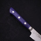 Kiritsuke Petty Blue Steel #2 Nashiji Stainless Clad Western Handle 140mm-[Musashi]-[Japanese-Kitchen-Knives]
