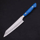 Kiritsuke Petty SG-2 Tsuchime Turquoise Blue Handle 150mm-[Musashi]-[Japanese-Kitchen-Knives]