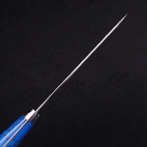 Kiritsuke Petty SG-2 Tsuchime Turquoise Blue Handle 150mm-[Musashi]-[Japanese-Kitchen-Knives]