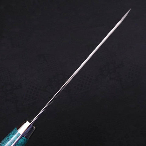 Kiritsuke Petty SG-2 Tsuchime Turquoise Green Handle 150mm-[Musashi]-[Japanese-Kitchen-Knives]