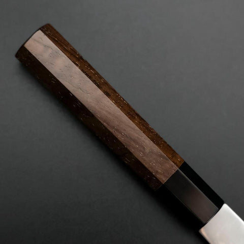 Kiritsuke Petty SLD Mirror Buffalo Walnut Handle 125mm (4.9”)-[Musashi]-[Japanese-Kitchen-Knives]