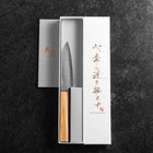 Kiritsuke Petty Silver Steel #3 Nashiji Olive Handle 110mm (4.3”)-[Musashi]-[Japanese-Kitchen-Knives]