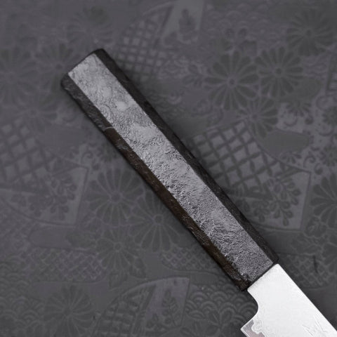 Kiritsuke Petty VG-10 Damascus Black Ishime Handle 150mm-[Musashi]-[Japanese-Kitchen-Knives]