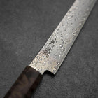 Kiritsuke Petty VG-10 Damascus Brown Birch Handle 135mm (5.3”)-[Musashi]-[Japanese-Kitchen-Knives]