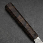 Kiritsuke Petty VG-10 Damascus Brown Birch Handle 135mm (5.3”)-[Musashi]-[Japanese-Kitchen-Knives]
