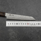Kiritsuke Petty VG-10 Damascus Brown Birch Handle 135mm (5.3”)-[Musashi]-[Japanese-Kitchen-Knives]