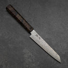 Kiritsuke Petty VG-10 Damascus Brown Birch Handle 135mm (5.3”)-[Musashi]-[Japanese-Kitchen-Knives]
