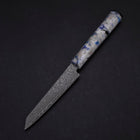 Kiritsuke Petty VG-10 Damascus Ocean Blue-White Mix Handle 130mm-[Musashi]-[Japanese-Kitchen-Knives]
