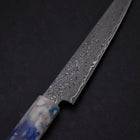 Kiritsuke Petty VG-10 Damascus Ocean Blue-White Mix Handle 130mm-[Musashi]-[Japanese-Kitchen-Knives]