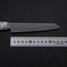 Kiritsuke Petty VG-10 Damascus Ocean Blue-White Mix Handle 130mm-[Musashi]-[Japanese-Kitchen-Knives]
