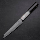Kiritsuke Petty VG-10 Damascus Ocean White Black Gold Handle 130mm (5.1”)-[Musashi]-[Japanese-Kitchen-Knives]