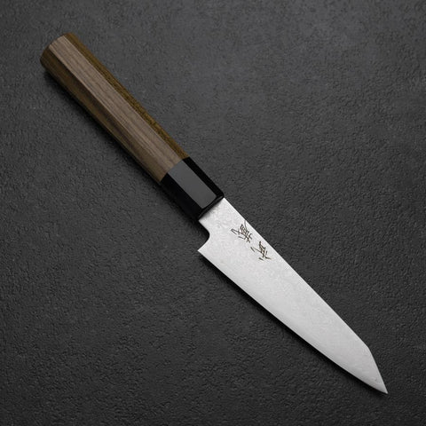 Kiritsuke Petty VG-10 Damascus Zelkova Handle 110mm-[Musashi]-[Japanese-Kitchen-Knives]