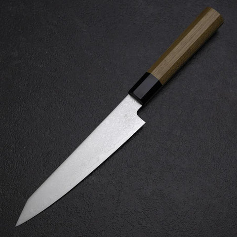 Kiritsuke Petty VG-10 Damascus Zelkova Handle 145mm-[Musashi]-[Japanese-Kitchen-Knives]