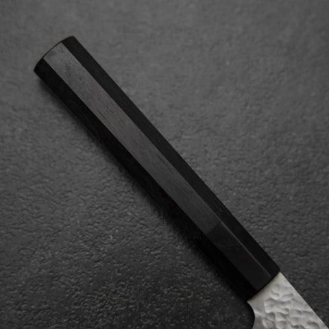 Kiritsuke Petty VG-10 Tsuchime Buffalo Ebony Handle 150mm (5.9”)-[Musashi]-[Japanese-Kitchen-Knives]