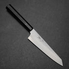 Kiritsuke Petty VG-10 Tsuchime Buffalo Ebony Handle 150mm (5.9”)-[Musashi]-[Japanese-Kitchen-Knives]