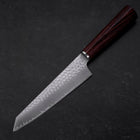 Kiritsuke Petty VG-10 Tsuchime Oval Mahogany Handle 150mm (5.9”)-[Musashi]-[Japanese-Kitchen-Knives]