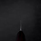 Kiritsuke Petty VG-10 Tsuchime Oval Mahogany Handle 150mm (5.9”)-[Musashi]-[Japanese-Kitchen-Knives]