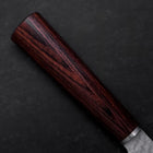 Kiritsuke Petty VG-10 Tsuchime Oval Mahogany Handle 150mm (5.9”)-[Musashi]-[Japanese-Kitchen-Knives]