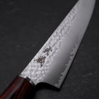 Kiritsuke Petty VG-10 Tsuchime Oval Mahogany Handle 150mm-[Musashi]-[Japanese-Kitchen-Knives]