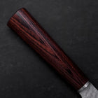 Kiritsuke Petty VG-10 Tsuchime Oval Mahogany Handle 150mm-[Musashi]-[Japanese-Kitchen-Knives]