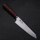 Kiritsuke Petty VG-10 Tsuchime Oval Mahogany Handle 150mm-[Musashi]-[Japanese-Kitchen-Knives]