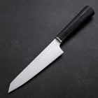 Kiritsuke Petty VG-10 Tsuchime Oval Purple Handle 150mm-[Musashi]-[Japanese-Kitchen-Knives]