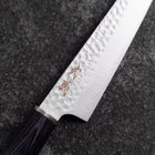 Kiritsuke Petty VG-10 Tsuchime Oval Purple Handle 150mm-[Musashi]-[Japanese-Kitchen-Knives]