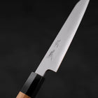 Kiritsuke Petty White Steel #2 Kasumi Buffalo Teak Handle 120mm-[Musashi]-[Japanese-Kitchen-Knives]
