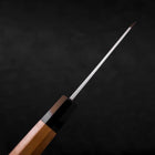 Kiritsuke Petty White Steel #2 Kasumi Buffalo Teak Handle 120mm-[Musashi]-[Japanese-Kitchen-Knives]