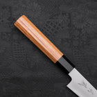 Kiritsuke Petty White Steel #2 Kasumi Buffalo Teak Handle 120mm-[Musashi]-[Japanese-Kitchen-Knives]