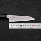 Kiritsuke Petty White Steel #2 Kasumi Buffalo Teak Handle 120mm-[Musashi]-[Japanese-Kitchen-Knives]