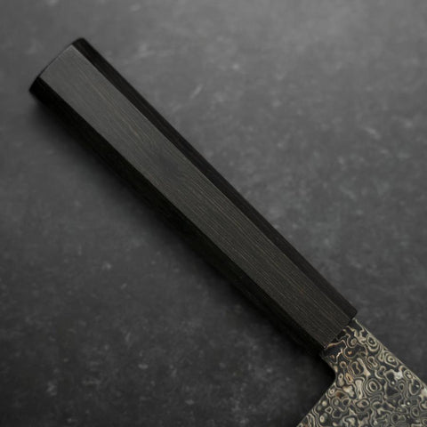 Kiritsuke SG-2 Black Nickel Damascus Ebony Handle 240mm-[Musashi]-[Japanese-Kitchen-Knives]
