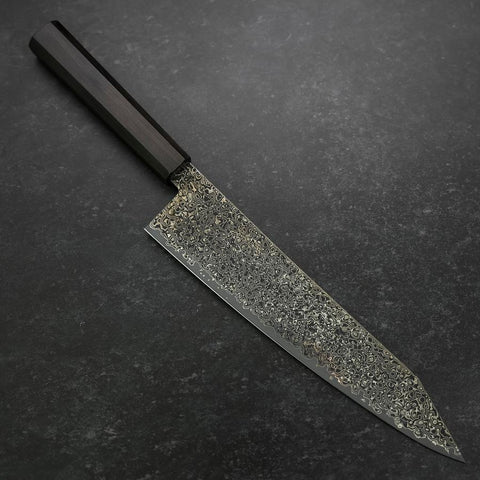 Kiritsuke SG-2 Black Nickel Damascus Ebony Handle 240mm-[Musashi]-[Japanese-Kitchen-Knives]