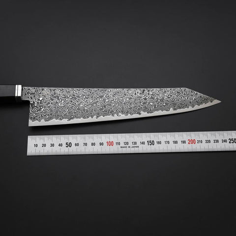 Kiritsuke SG-2 Black Nickel Damascus Western Ebony Handle 240mm (9.4”)-[Musashi]-[Japanese-Kitchen-Knives]