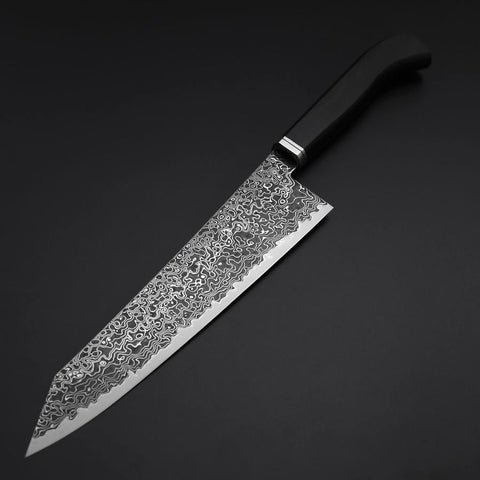 Kiritsuke SG-2 Black Nickel Damascus Western Ebony Handle 240mm-[Musashi]-[Japanese-Kitchen-Knives]