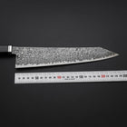 Kiritsuke SG-2 Black Nickel Damascus Western Ebony Handle 240mm-[Musashi]-[Japanese-Kitchen-Knives]