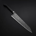 Kiritsuke SG-2 Black Nickel Damascus Western Ebony Handle 240mm-[Musashi]-[Japanese-Kitchen-Knives]
