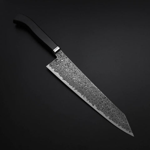Kiritsuke SG-2 Black Nickel Damascus Western Ebony Handle 240mm-[Musashi]-[Japanese-Kitchen-Knives]
