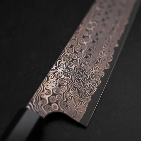 Kiritsuke SG-2 Damascus Buffalo Teak Handle 225mm-[Musashi]-[Japanese-Kitchen-Knives]