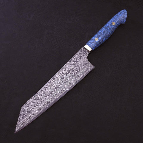 Kiritsuke SG-2 Damasco Mango de Turquesa Azul 240mm