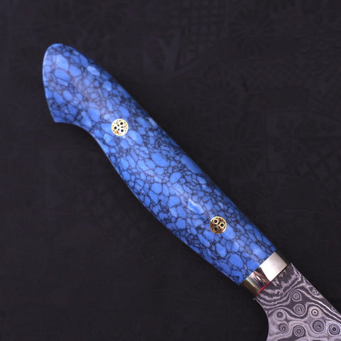 Kiritsuke SG-2 Damasco Mango de Turquesa Azul 240mm