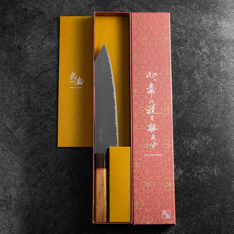 Kiritsuke SG-2 Polished Ovangkol Handle 210mm (8.3”)-[Musashi]-[Japanese-Kitchen-Knives]