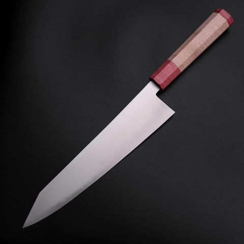 Kiritsuke SG-2 Polished Red Maple Handle 240mm (9.4”)-[Musashi]-[Japanese-Kitchen-Knives]